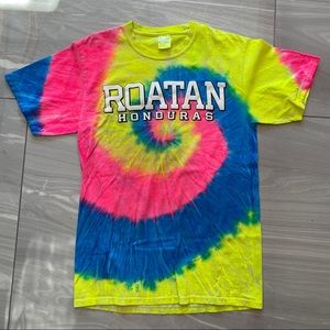 Roatan Honduras x Iguana Vintage Tye-Dye Tee